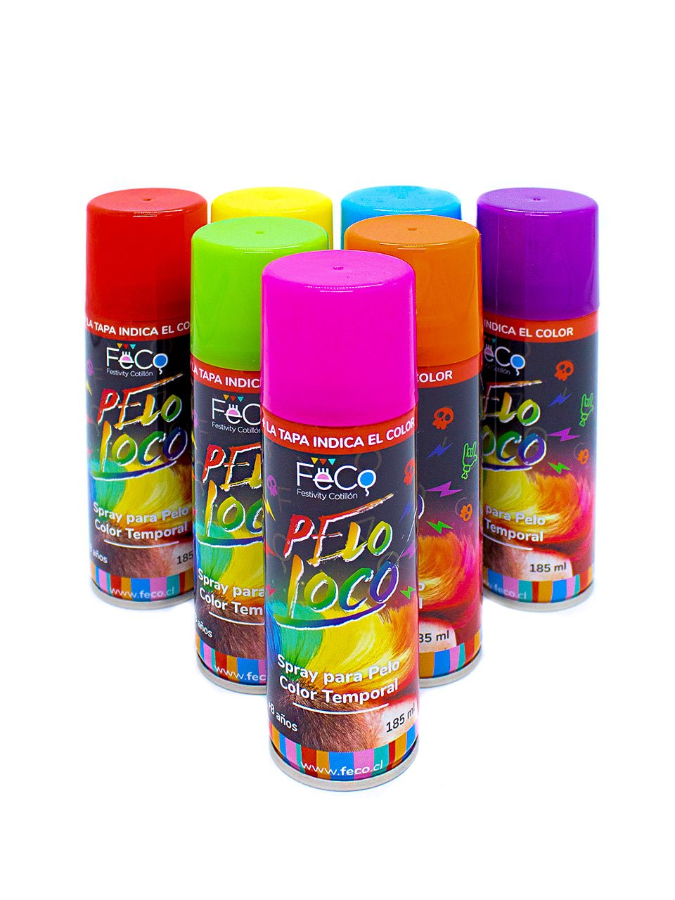 Pintura pelo spray 185 ml 48 unidades mayorista — imagen 2