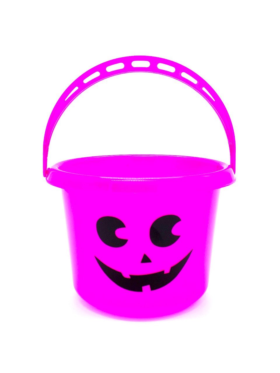 Canasto plastico calabaza de halloween 1 unidad - fucsia mayorista — imagen 2