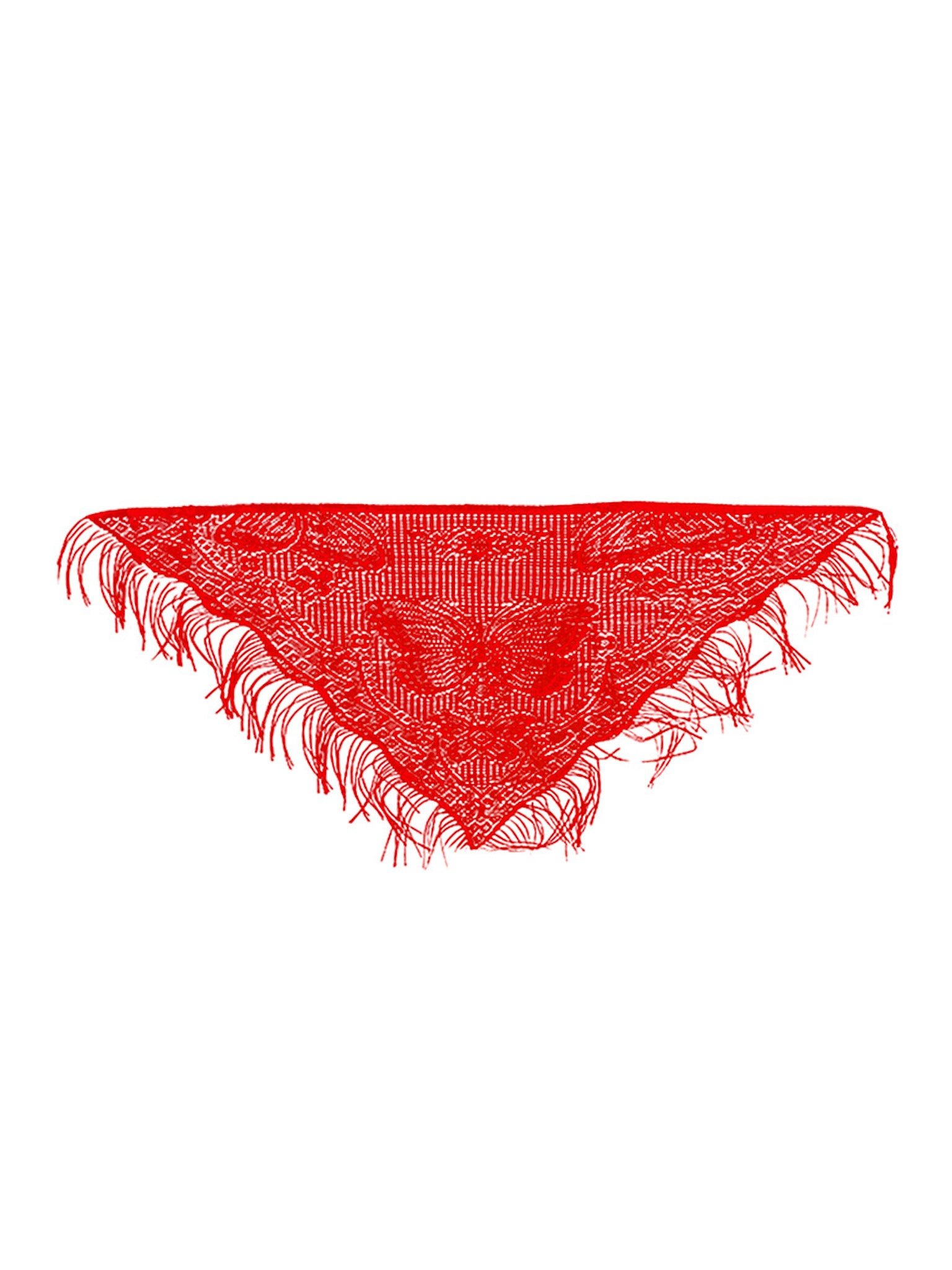 PUNTILLA ROJA GRANDE 140 X 84 CM por mayor en Chile