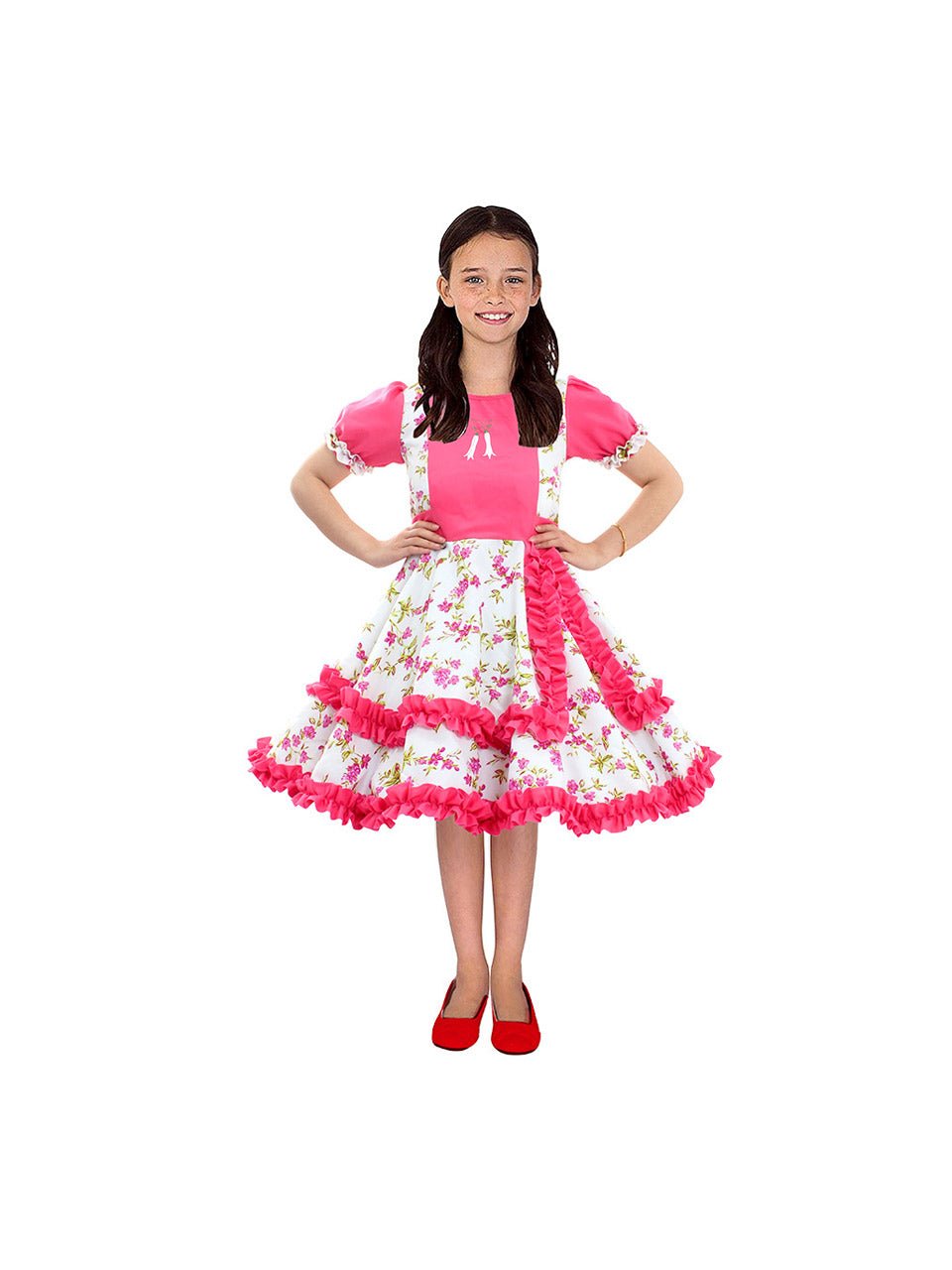 Vestido huasa chinita floreado infantil mayorista — imagen 2