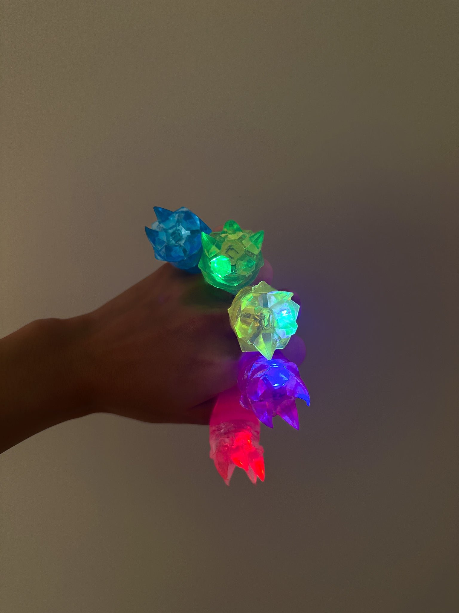 Anillo luminoso led puntas 60 unidades mayorista — imagen 2