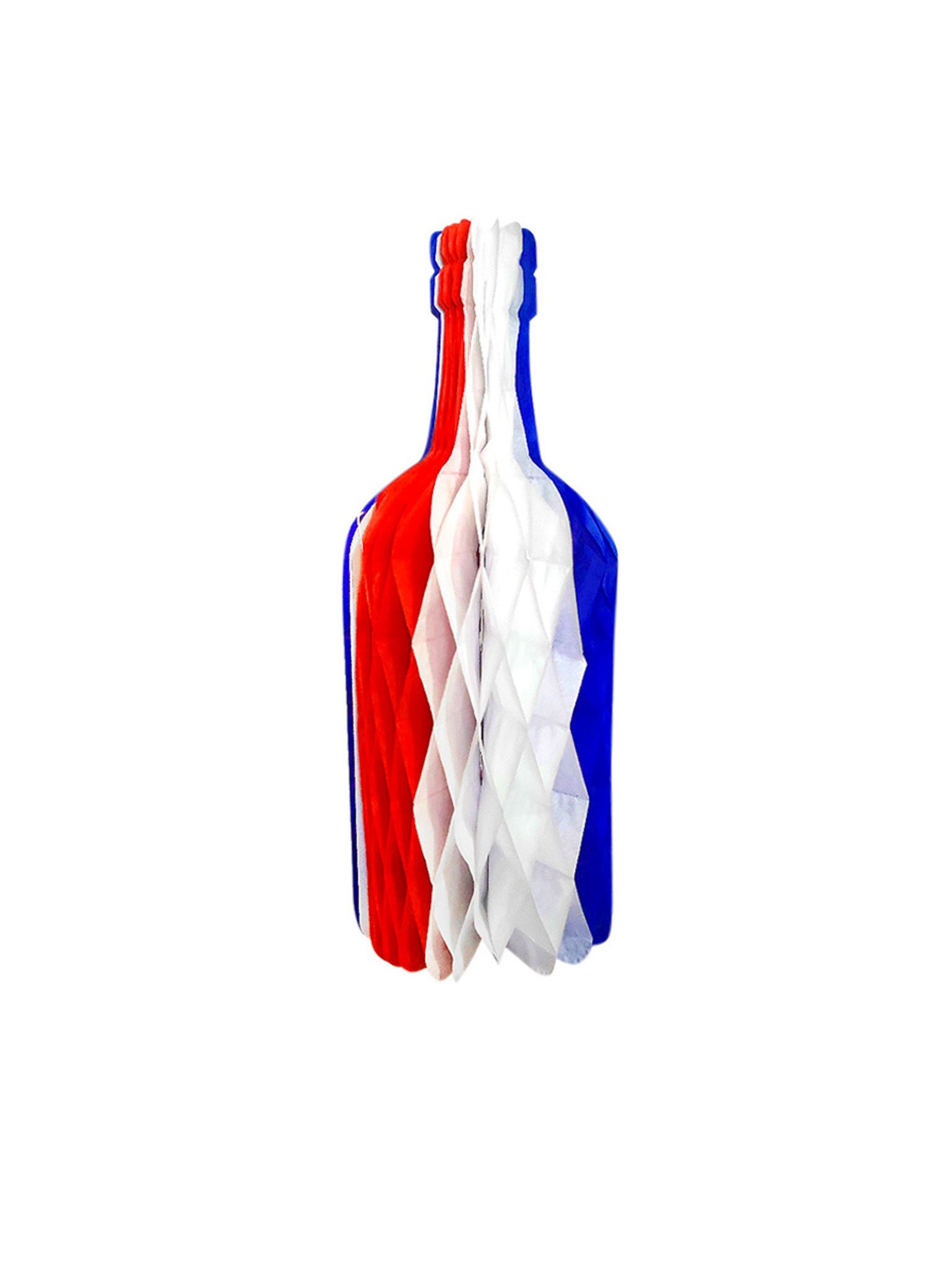 ADORNO DE PAPEL BOTELLA DE VINO 34 CM por mayor en Chile