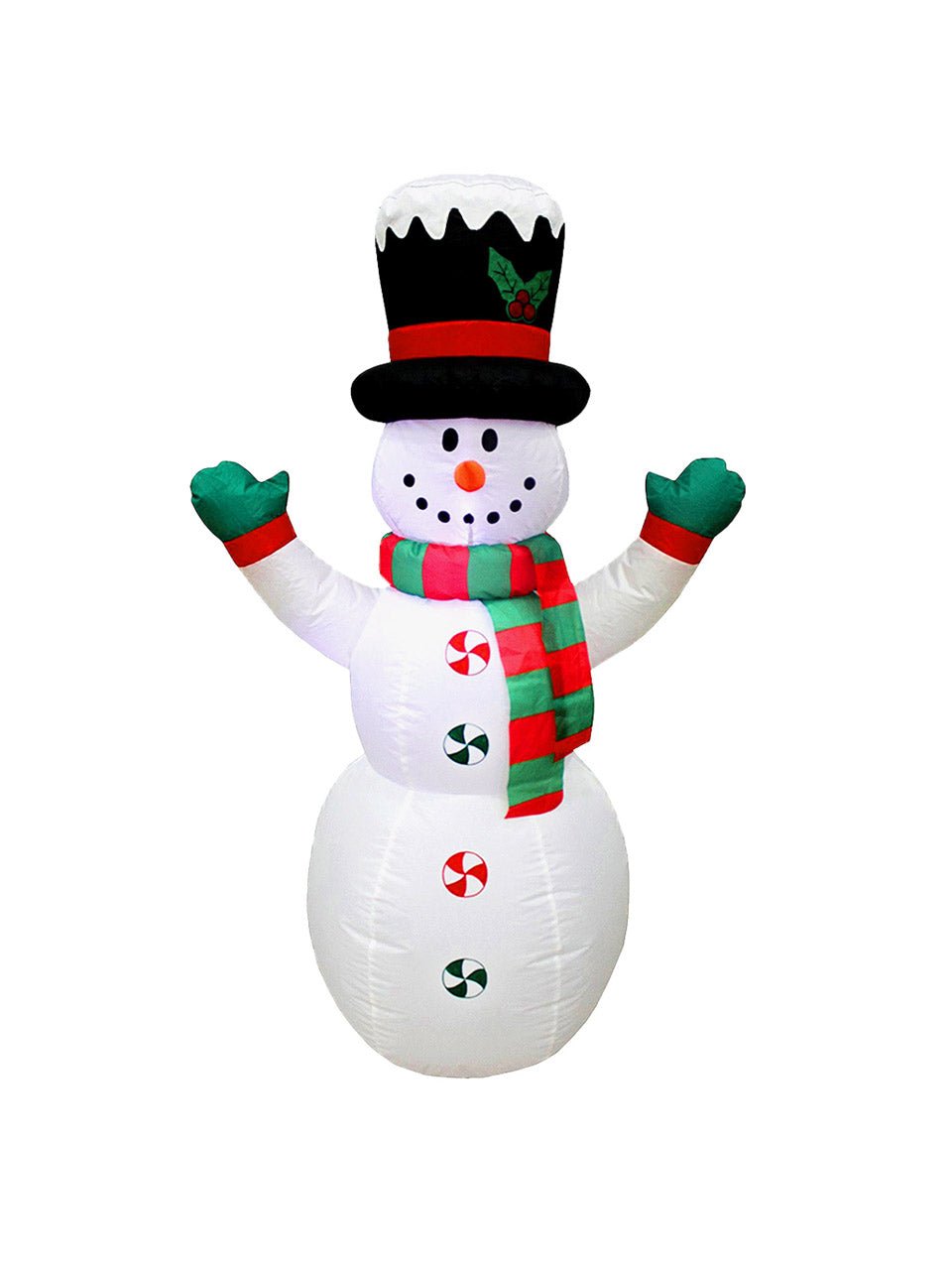Deco Inflable Muñeco De Nieve Led 240 Cm 240 cm por mayor en Chile