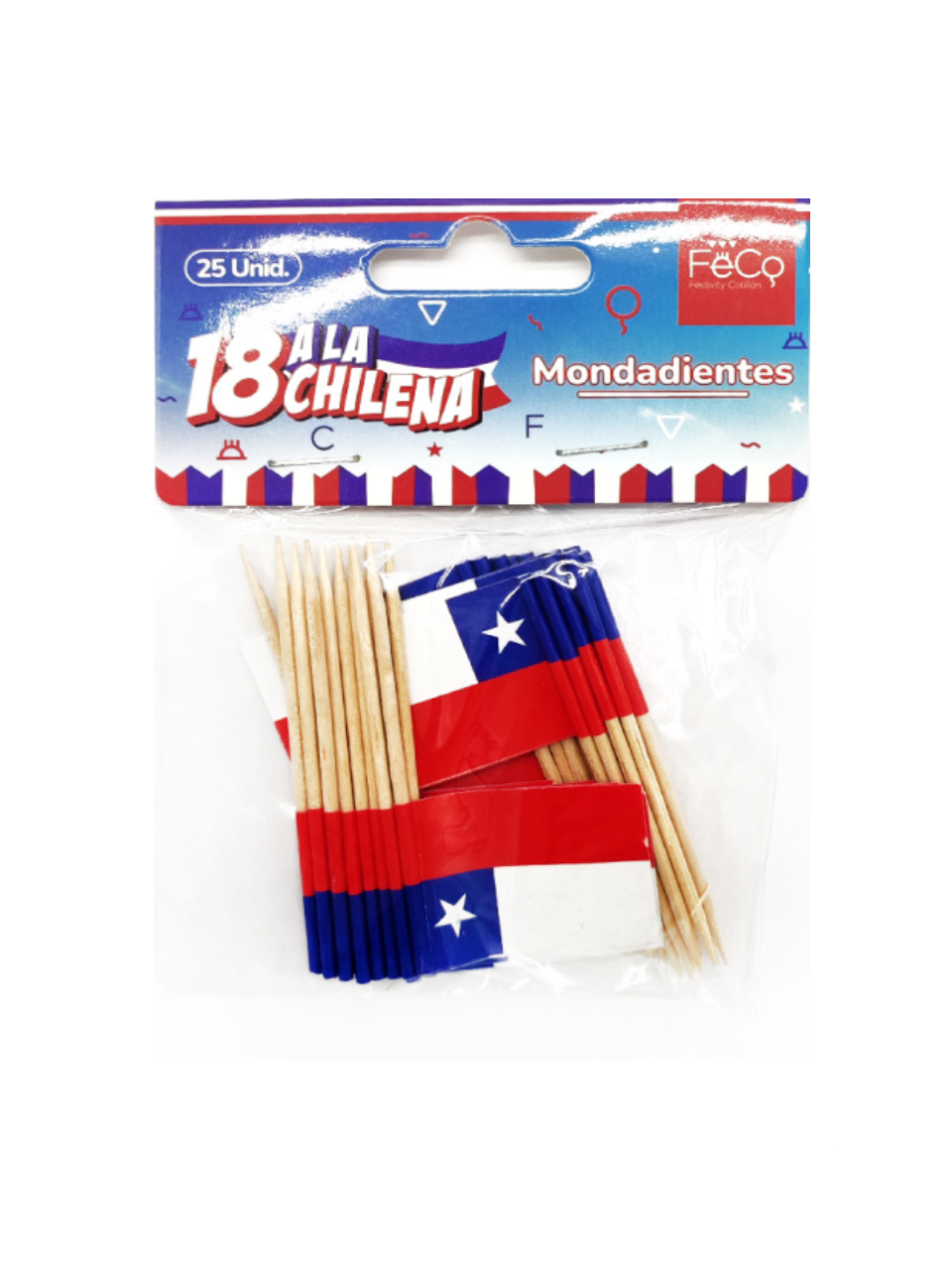 Mondadientes bandera chile mayorista — imagen 2