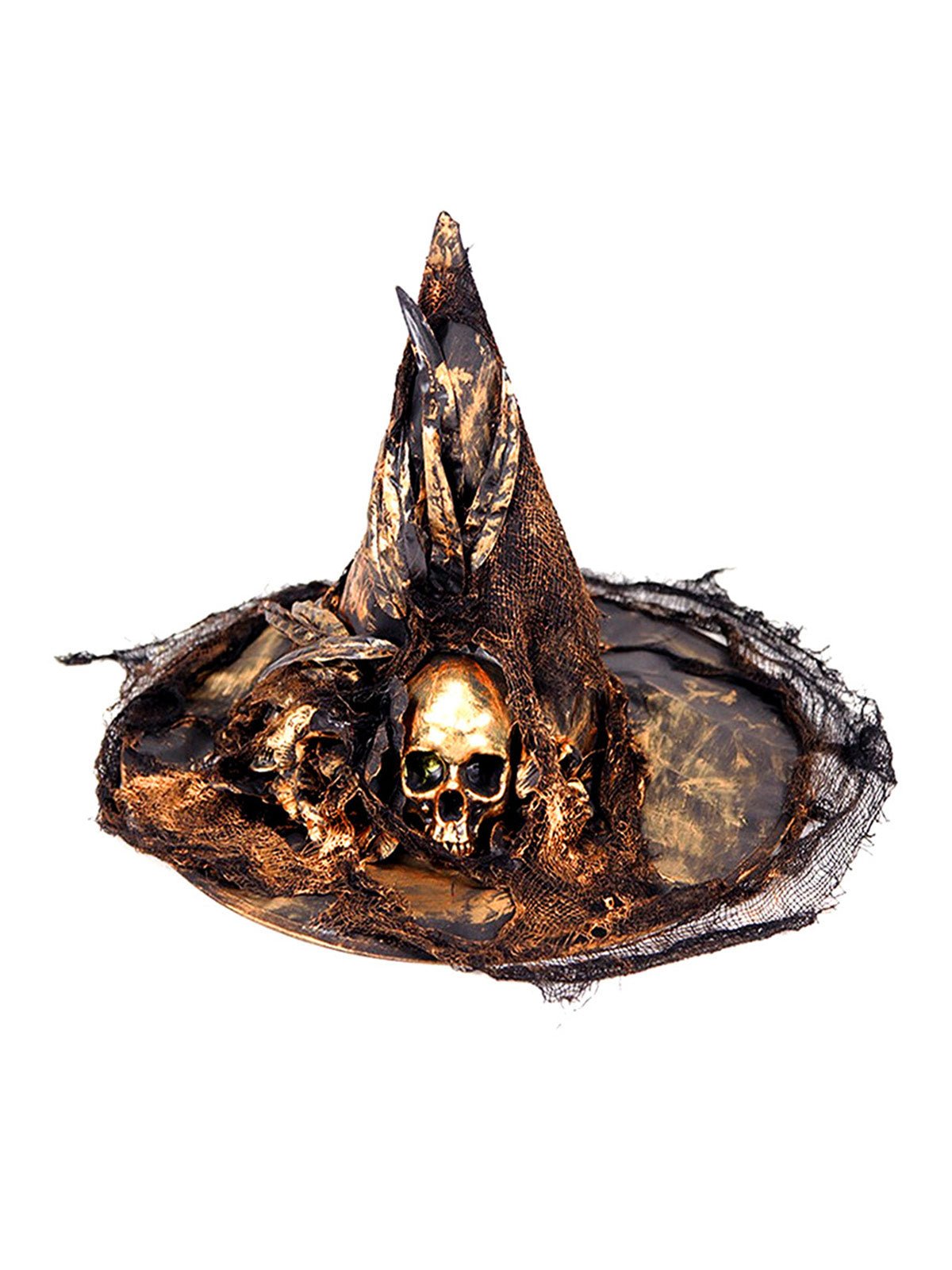 Sombrero Bruja Calabera 40 Cm Halloween 40 cm por mayor en Chile
