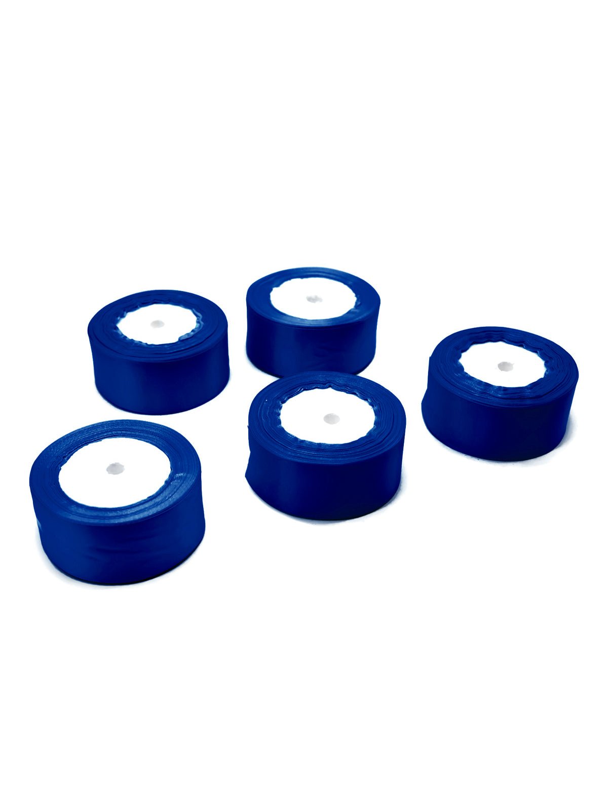 Cinta satin 4 cm x 22.8 metros 5 piezas - azul mayorista — imagen 2