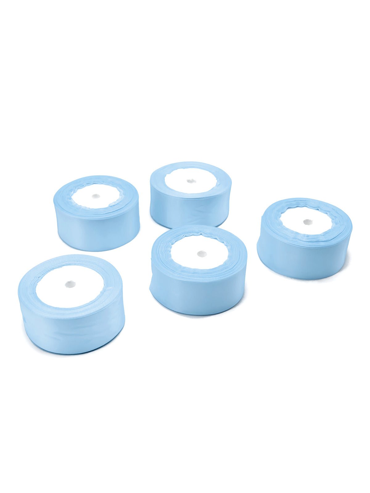 Cinta satin 4 cm x 22.8 metros 5 piezas - azul mayorista — imagen 30