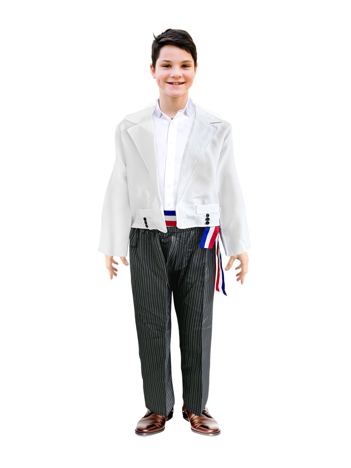 TRAJE HUASO ELEGANTE BLANCO TALLA 4 por mayor en Chile