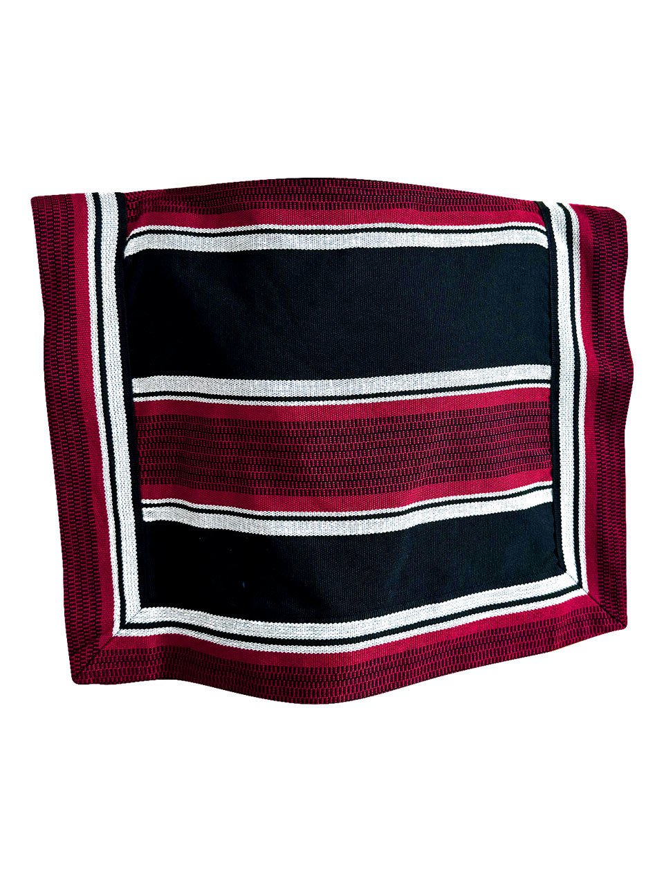 MANTA HUASO NEGRO-ROJO 45 X 70 CM por mayor en Chile