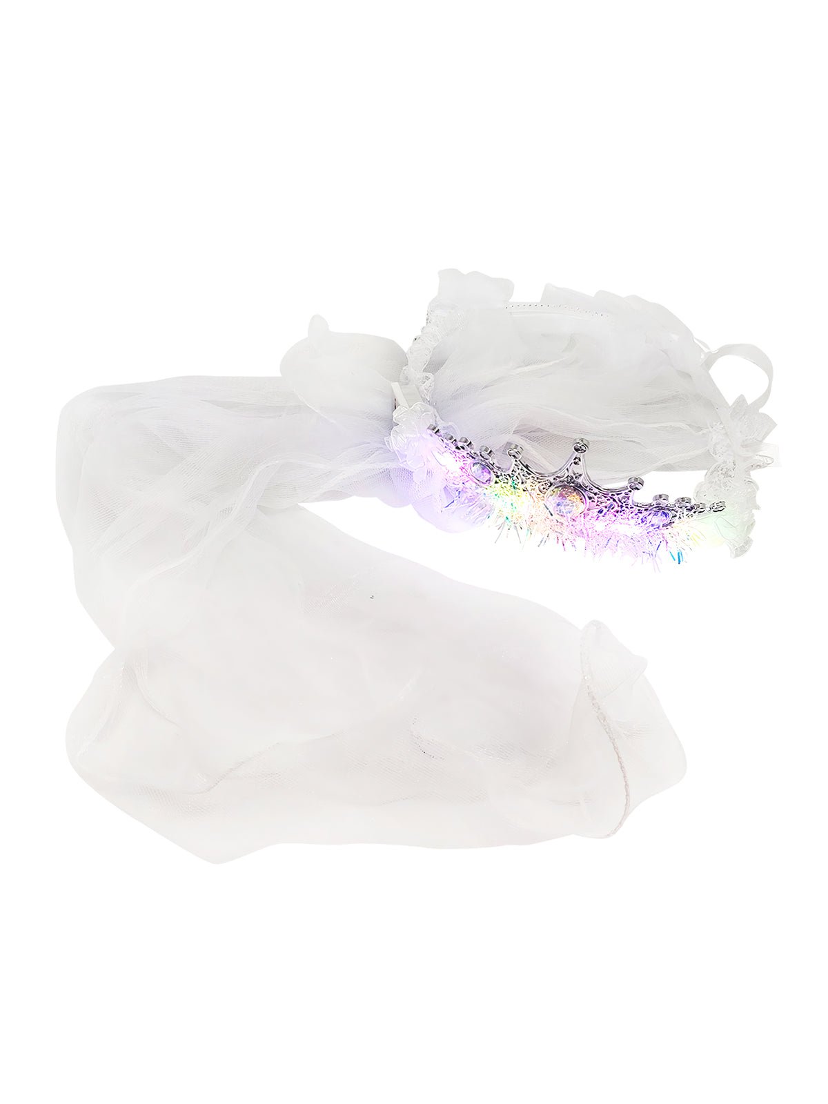 Cintillo corona led velo 1 unidad - blanco mayorista — imagen 2