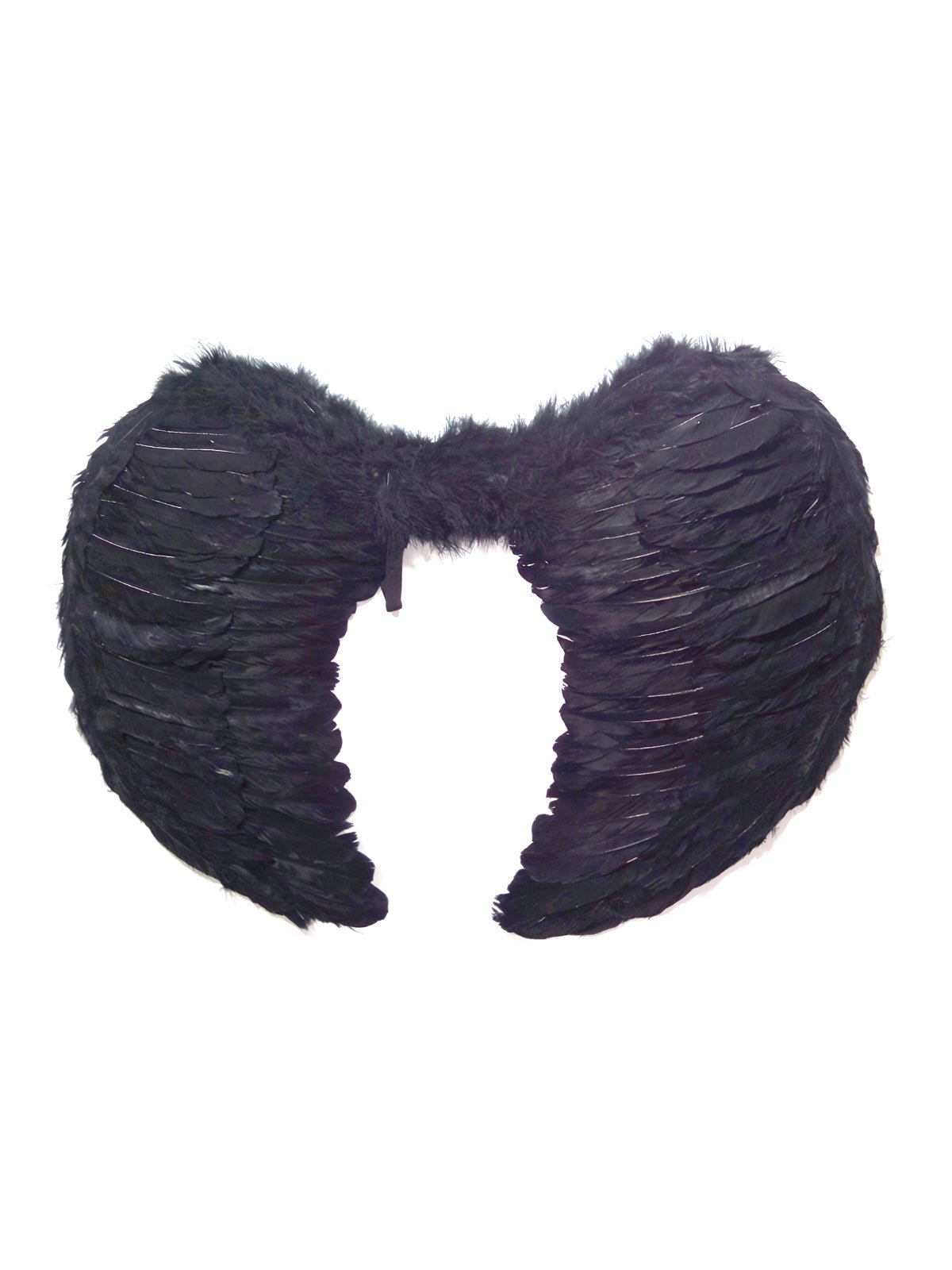 Alas de angel pluma 80 x 60 cm 1 unidad - negro mayorista — imagen 2