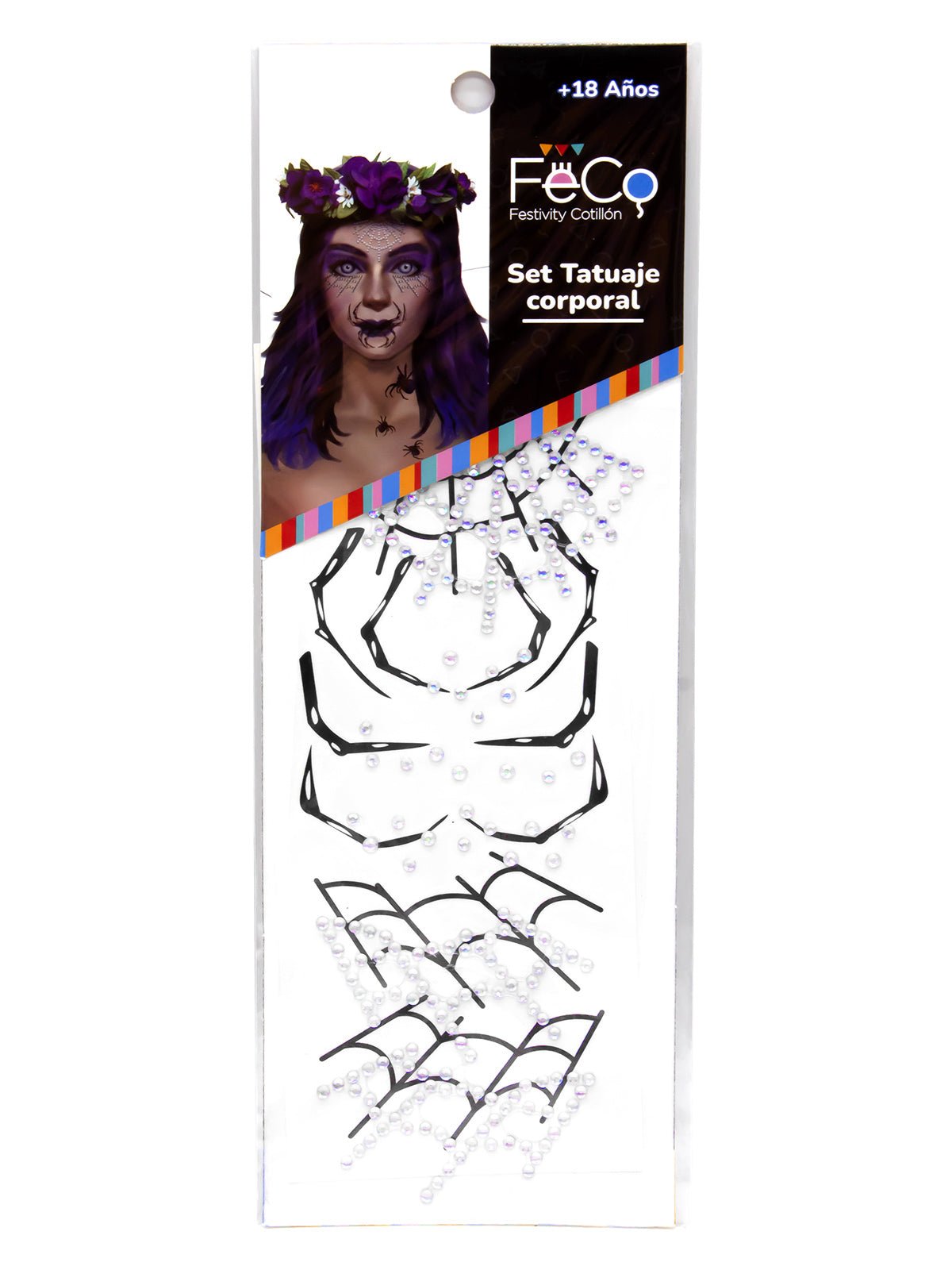 Adhesivo bling tattoo halloween 12 unidades mayorista — imagen 5