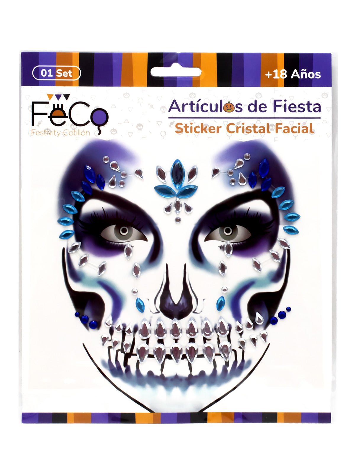 Adhesivo facial cristal 12 unidades mayorista — imagen 2