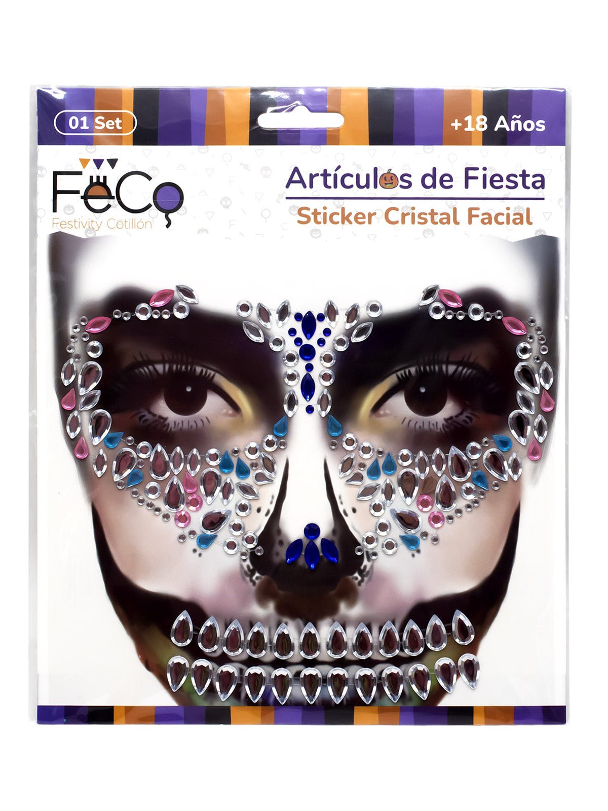 Adhesivo facial cristal 12 unidades mayorista — imagen 3