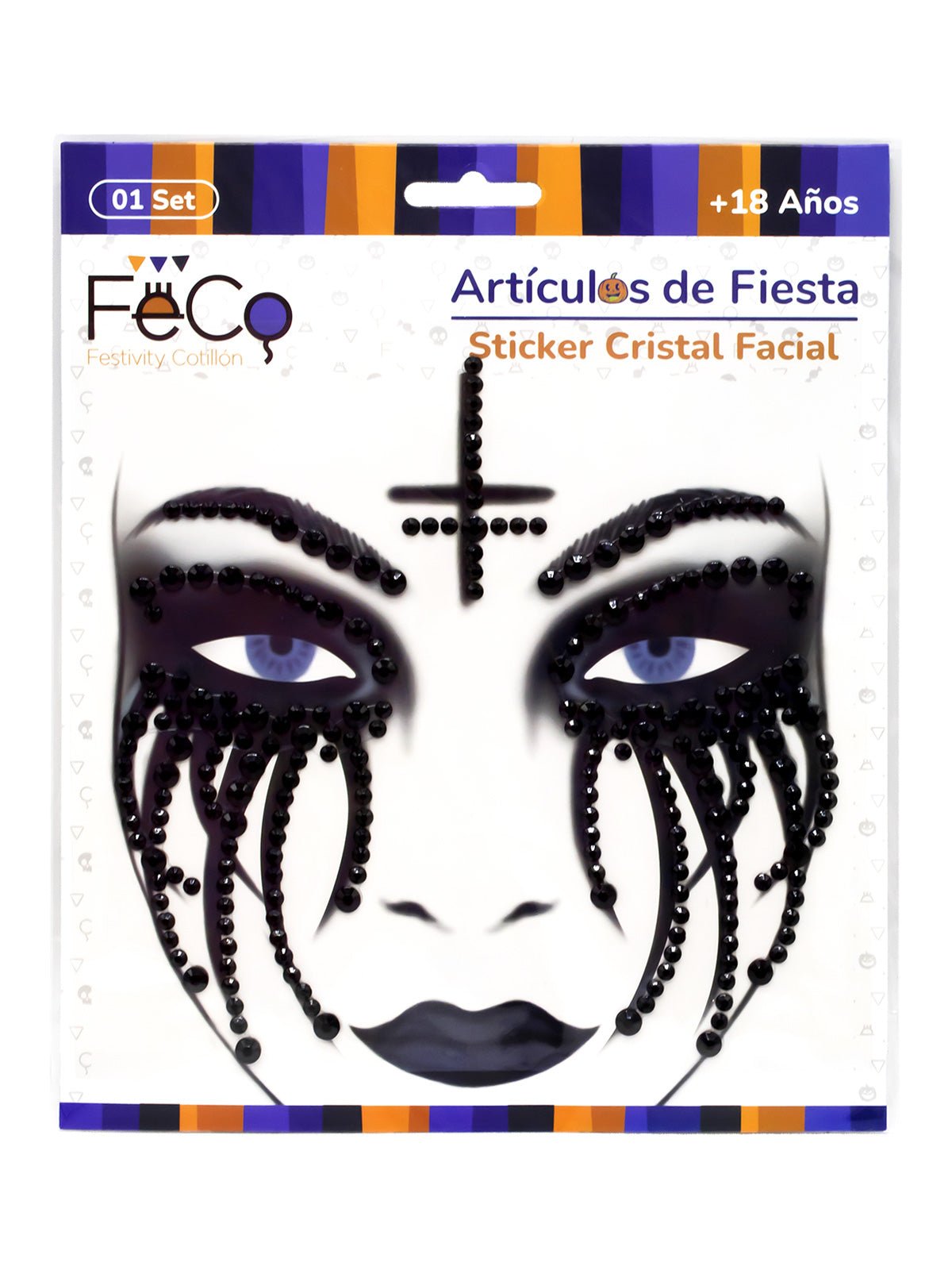 Adhesivo facial cristal 12 unidades mayorista — imagen 4