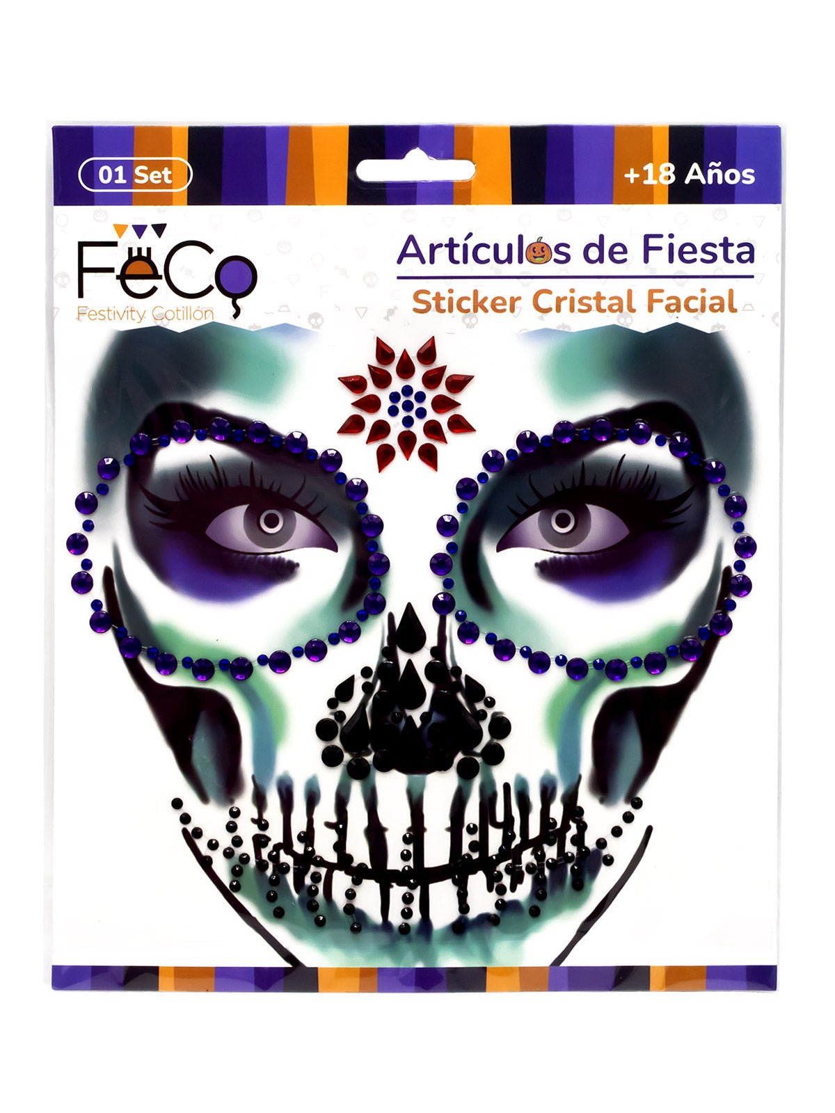 Adhesivo facial cristal 12 unidades mayorista — imagen 7