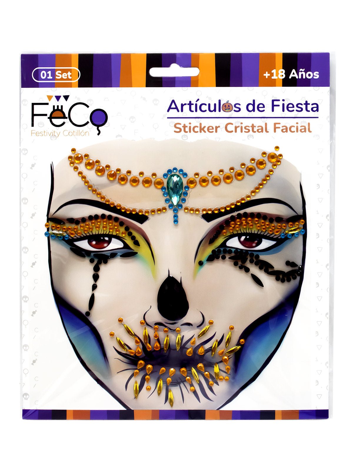Adhesivo facial cristal 12 unidades mayorista — imagen 8