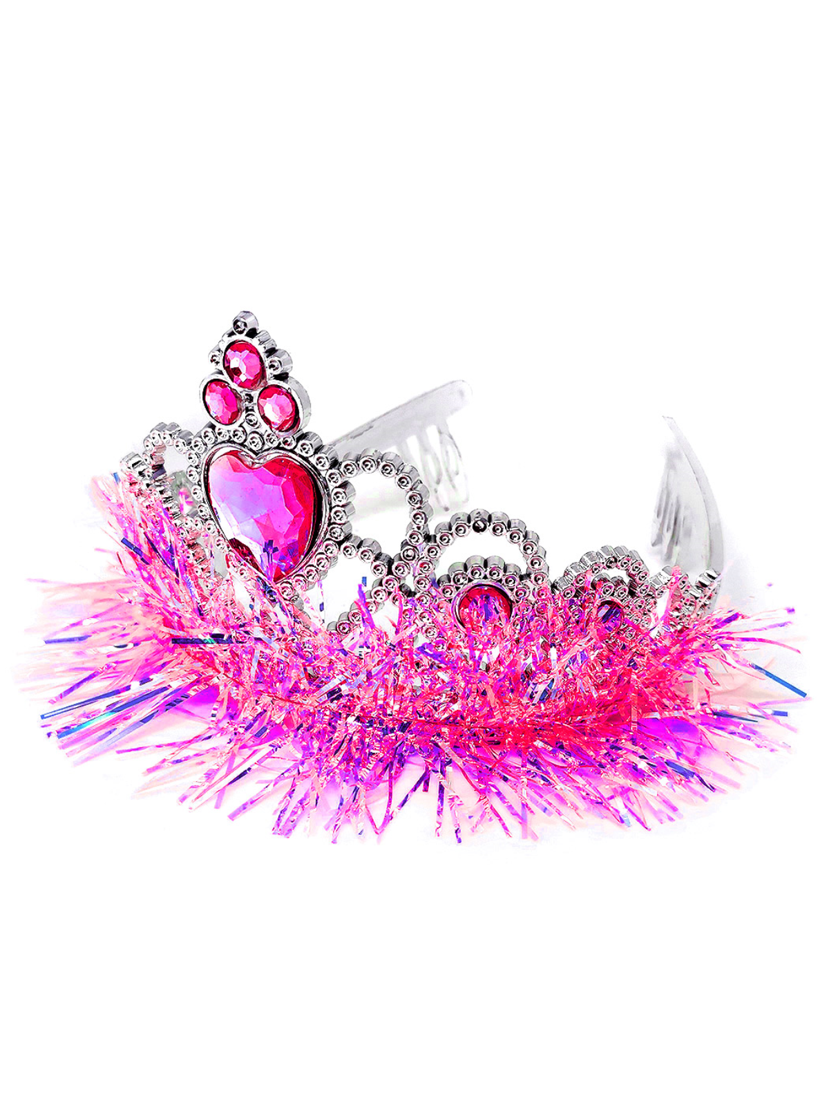 Corona reina corazón pelitos 1 unidad - pink mayorista — imagen 4