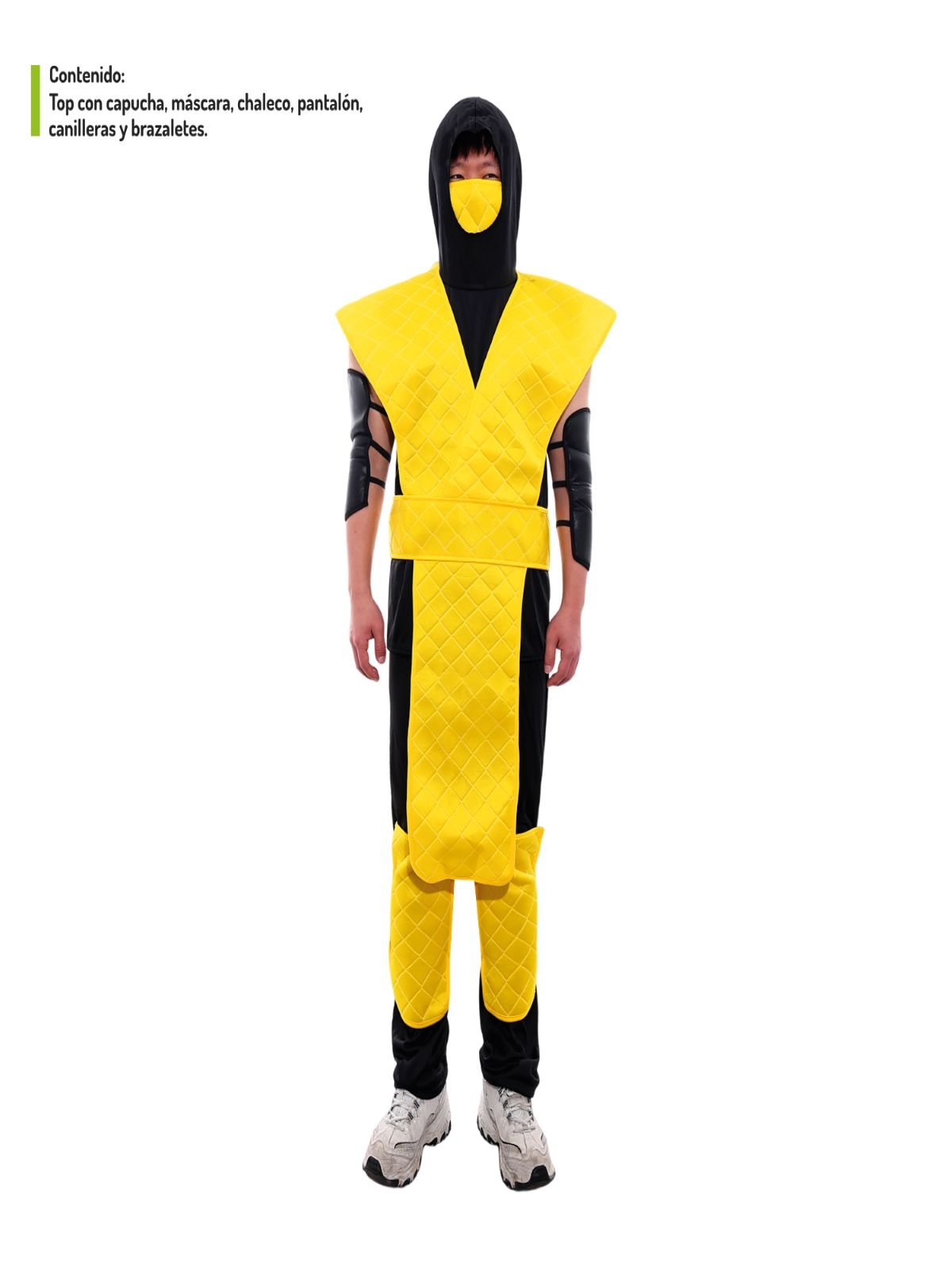 Traje ninja amarillo - m mayorista — imagen 2