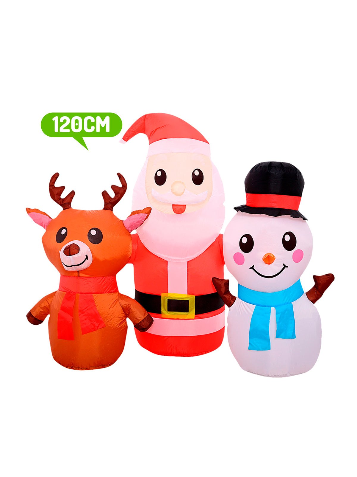 Deco Navidad Triple Inflable Led 120Cm 120 cm por mayor en Chile