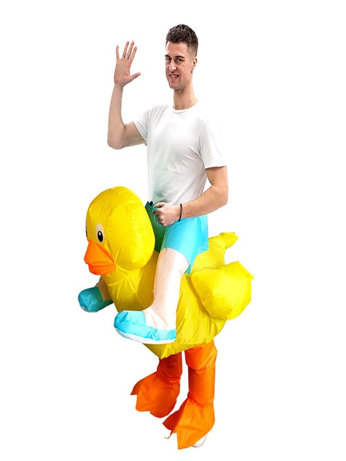 Traje infantil inflable patito ride - 120-150 cm mayorista — imagen 2