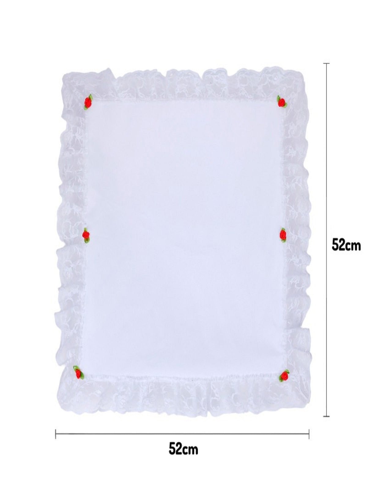 PAÑUELO BLONDA LISO CON BESITO 12 PZA-52 X 52 CM por mayor en Chile