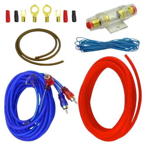Kit cables mys para amplificador 1.500 watt. en blister. 5 METROS por mayor en Chile