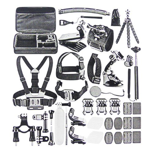 Kit De Accesorios Para Camara Gopro, X 40 Piezas. En Estuche. por mayor - Electrónica por mayor