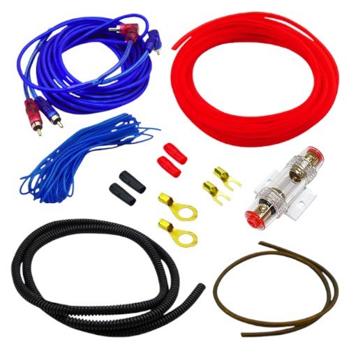 Kit De Cables Para Amplificador, Autogp BS320 High Perfomance. por mayor Electrónica por mayor