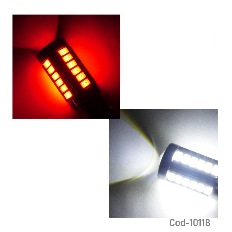 Ampolleta 33 led con canbus de 2 contactos, blanca y roja. set x 2. - pack de 10 unidades mayorista — imagen 3