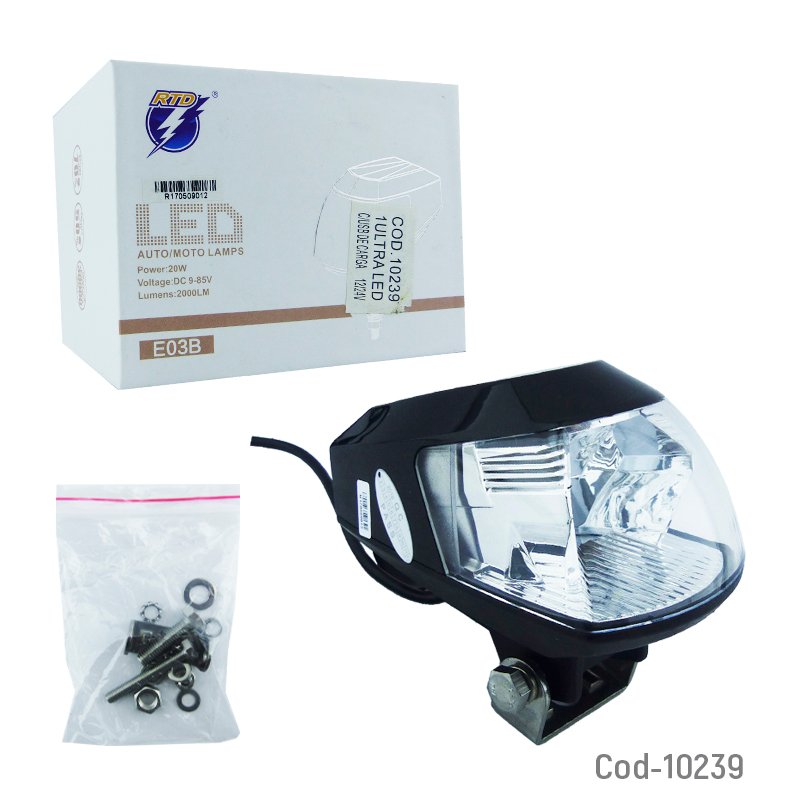 Neblinero led para moto ultra led con usb de carga a 20 watt mayorista — imagen 4