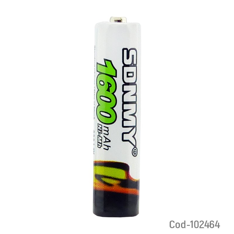 Pila sdnmy aaa recargables, 1.2 volt, 1.600 mah. en blister. set x 2. - pack de 10 unidades mayorista — imagen 2