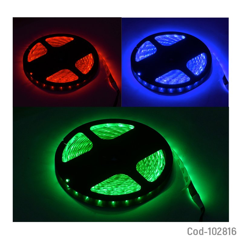 Rollo led 5050 rgb, 5 metros con control remoto. mayorista — imagen 2
