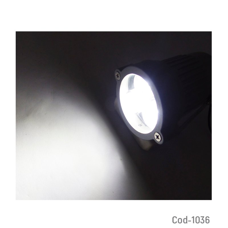 Foco led para jardin de 3 led por 3 watt con estaca. - pack de 10 unidades mayorista — imagen 3