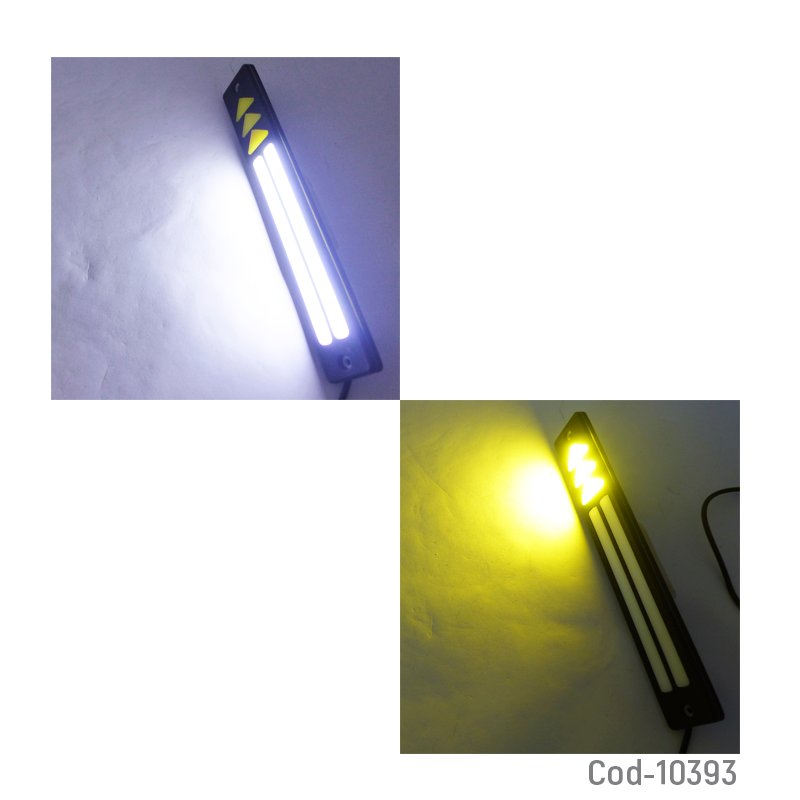 Neblinero led cob flexible de goma con luz ambar y blanca - pack de 10 unidades mayorista — imagen 3