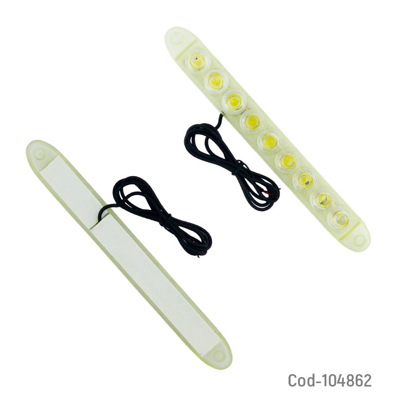 Neblinero led x 9 flexible marca drl daytime mayorista — imagen 2