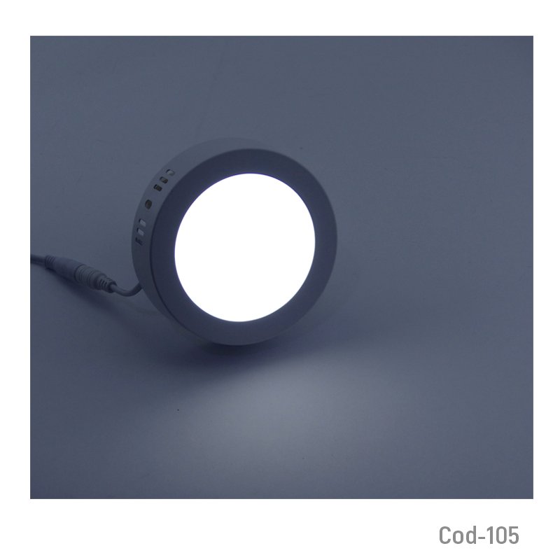 Foco led panel 6w sobrepuesto, luz fria. producto en caja. - pack de 10 unidades mayorista — imagen 3