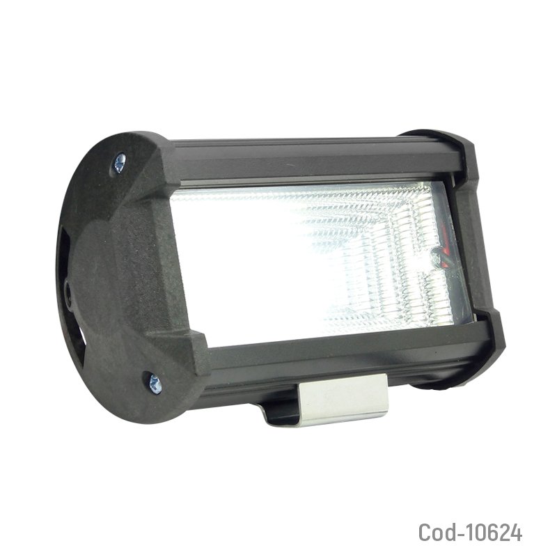 Neblinero 24 led 48w, 12/24v, fondo cromado. en caja. set x 1. mayorista — imagen 2