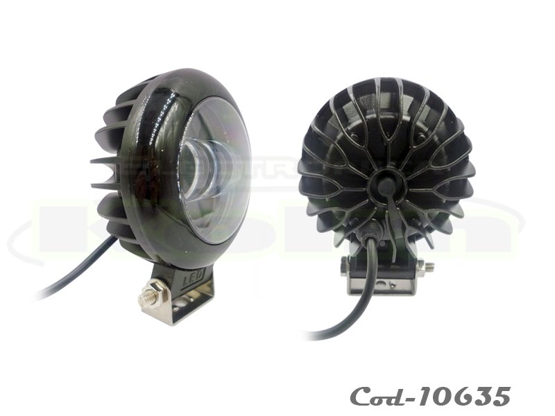 Neblinero led 3 led new xb 30w redondo 12/24 volt mayorista — imagen 2