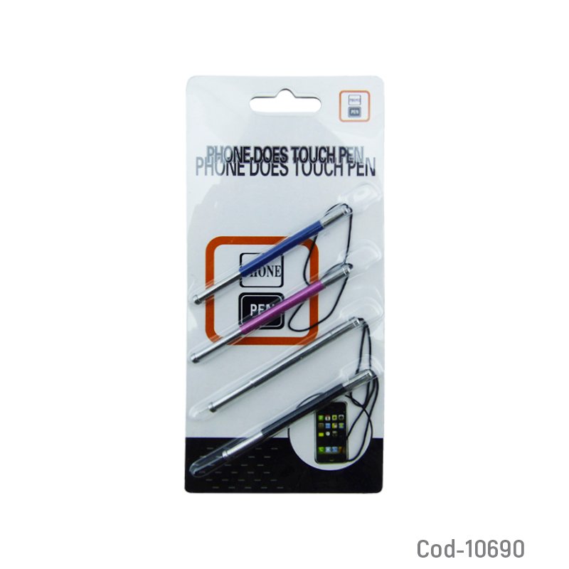 Lapiz touch metalico set x 4 piezas, varios colores para telefonos. - pack de 50 unidades mayorista — imagen 3