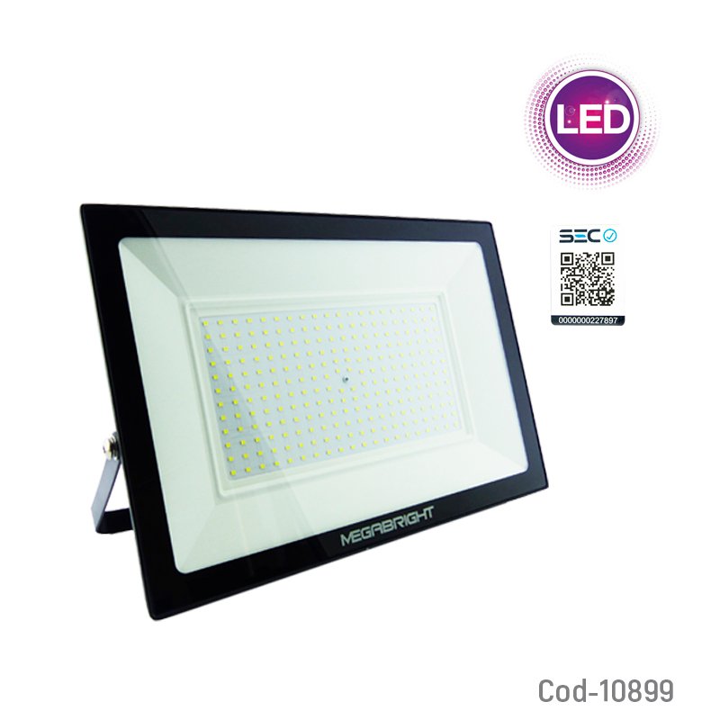 Foco halogeno led 200w megabright telco flat, luz fria, certificado. 6000k mayorista — imagen 3