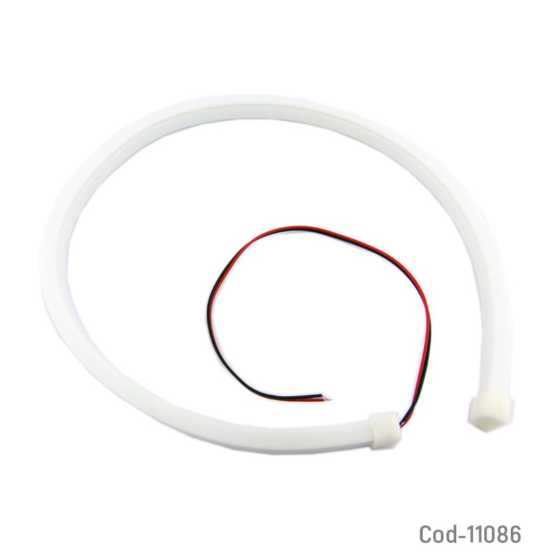 Tira led tipo neon luz roja de 60 cm 24 volt, ideal camion. - pack de 10 unidades mayorista — imagen 3
