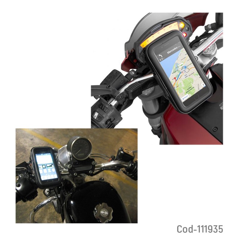 Porta smartphone con usb de carga, para moto, hasta 6,3”, impermeable. mayorista — imagen 2