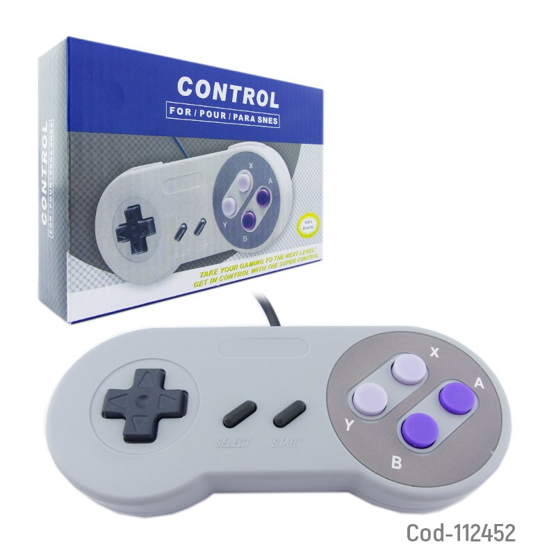 Joystick usb, tipo super nintendo retro. en caja. - pack de 10 unidades mayorista — imagen 4