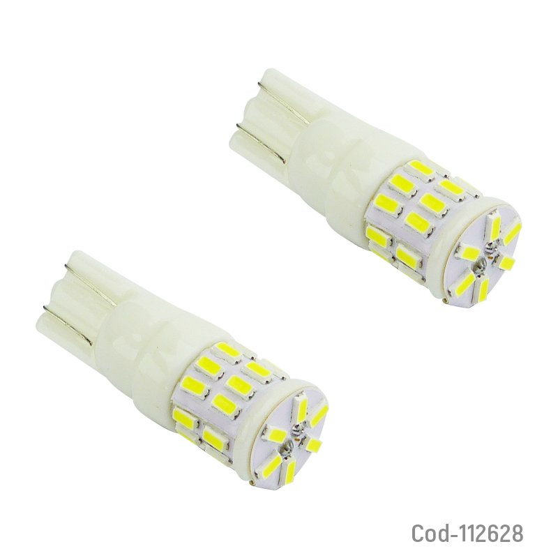Luces de 30 led t-10, lluz blanca de ceramica, 12v, dezzer, set x 2. - pack de 10 unidades mayorista — imagen 4