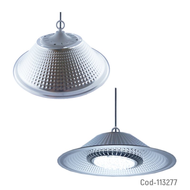 Campana led 100w, 104 led lupa, p/colgar, de aluminio. mayorista — imagen 2