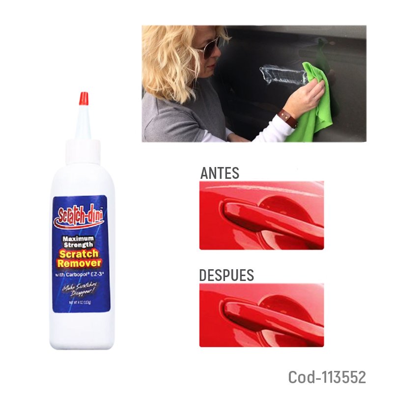 Crema quita rayas pulidor para auto, scratch-dini ez-3. en caja. - pack de 10 unidades mayorista — imagen 2