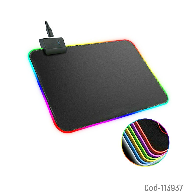 Pad mouse con luz rgb y seleccion de color de luz. mayorista — imagen 2