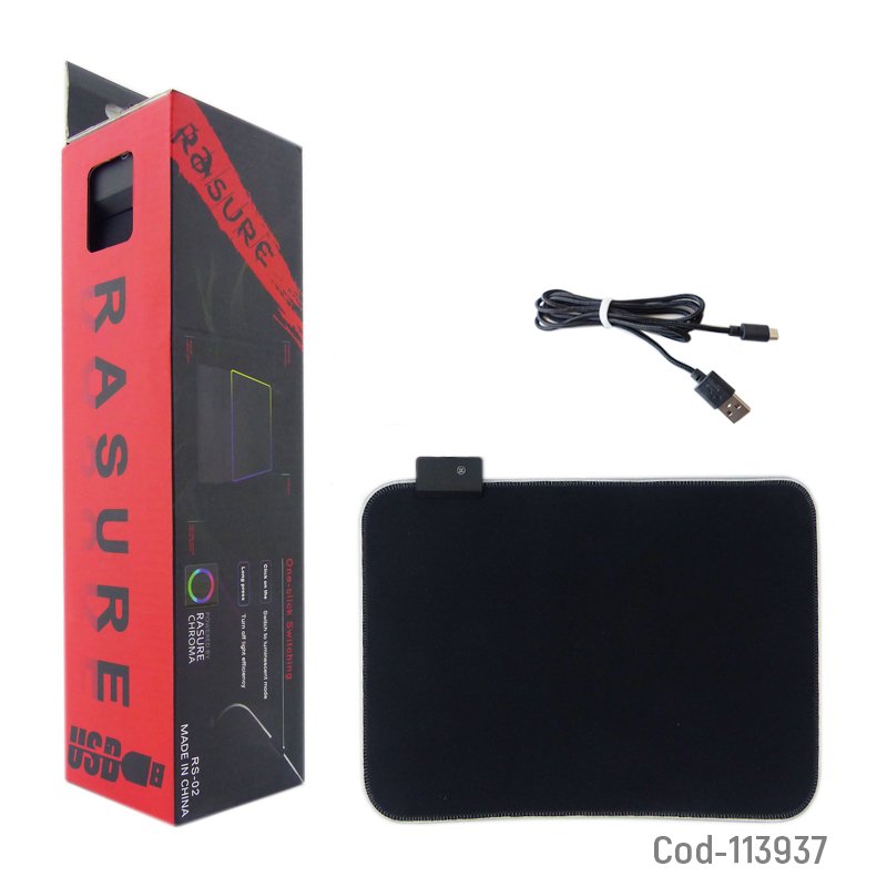 Pad mouse con luz rgb y seleccion de color de luz. mayorista — imagen 4