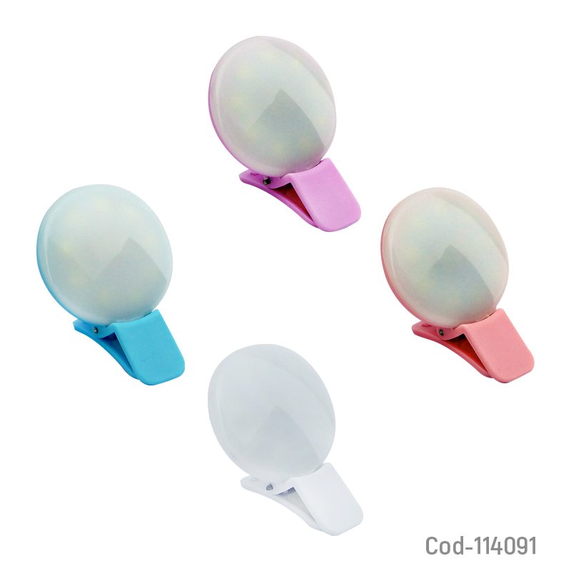 Flash led mini p/smartphone, ideal selfie. en caja. - pack de 10 unidades mayorista — imagen 3